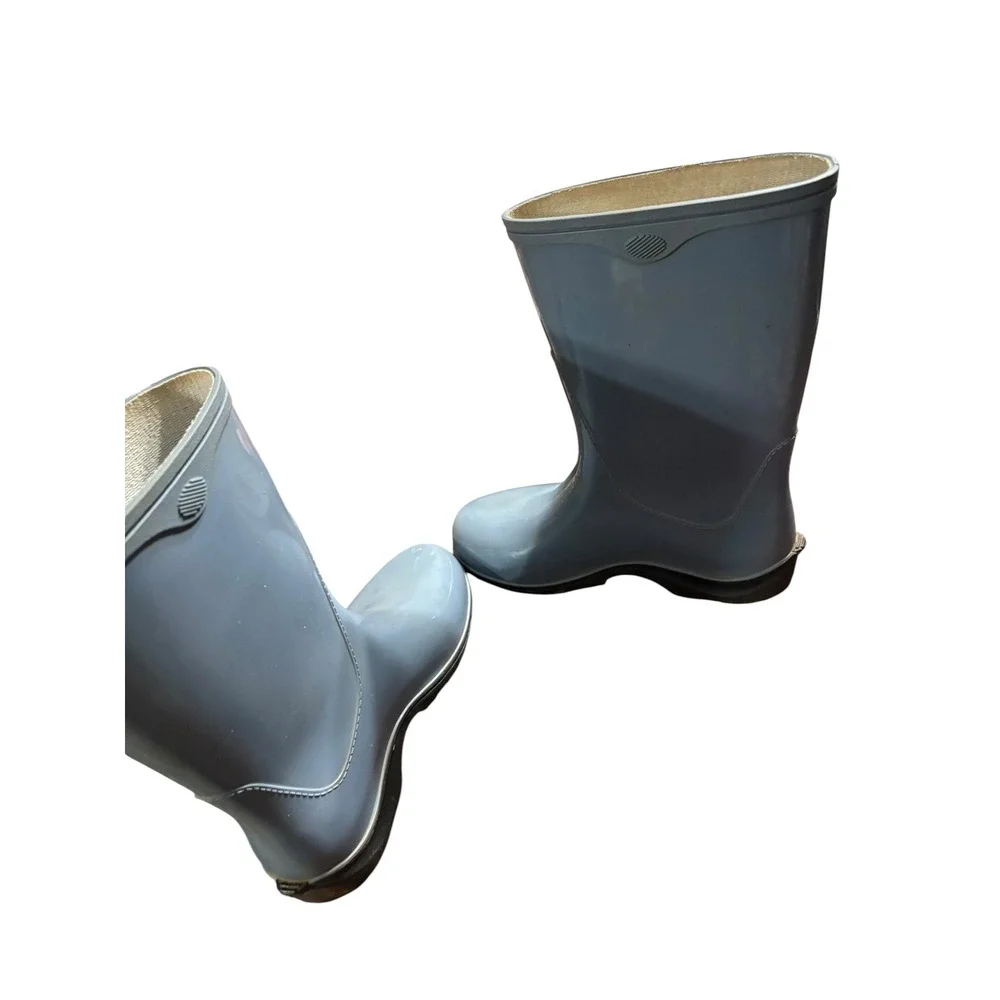 Sloggers Womens Rain Boots Light Blue Gray Waterproof Garden Shoes Size 7 USA